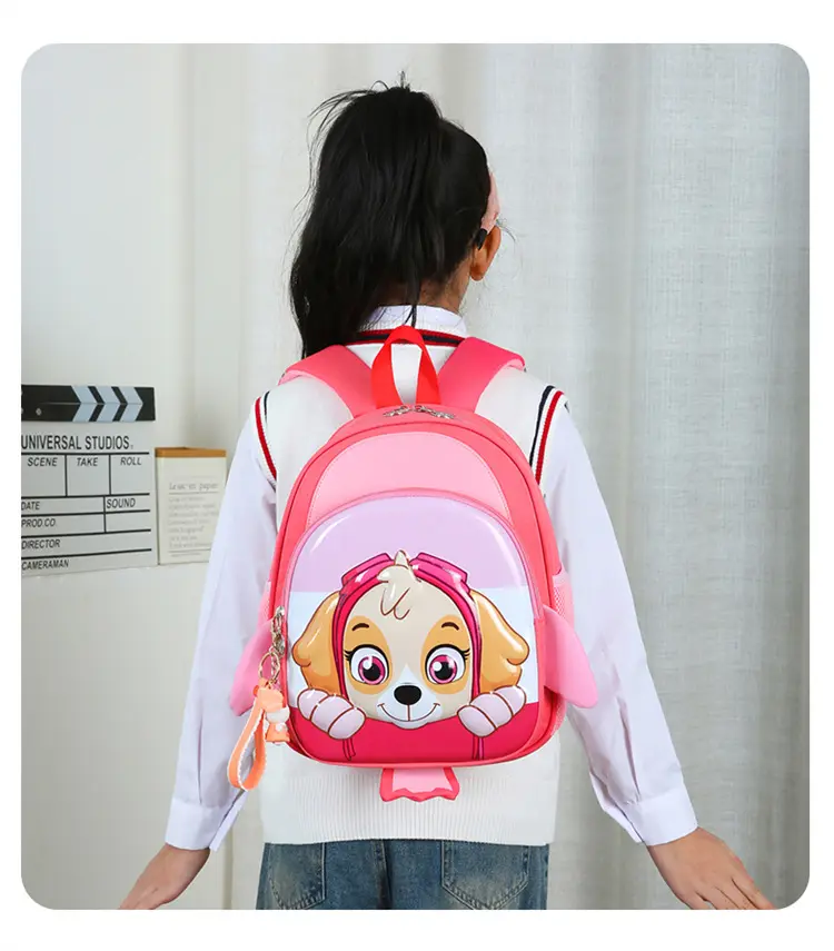 School bag for early age, cartoon backpack, card holder for men and women, 3-6 years — chobi 18