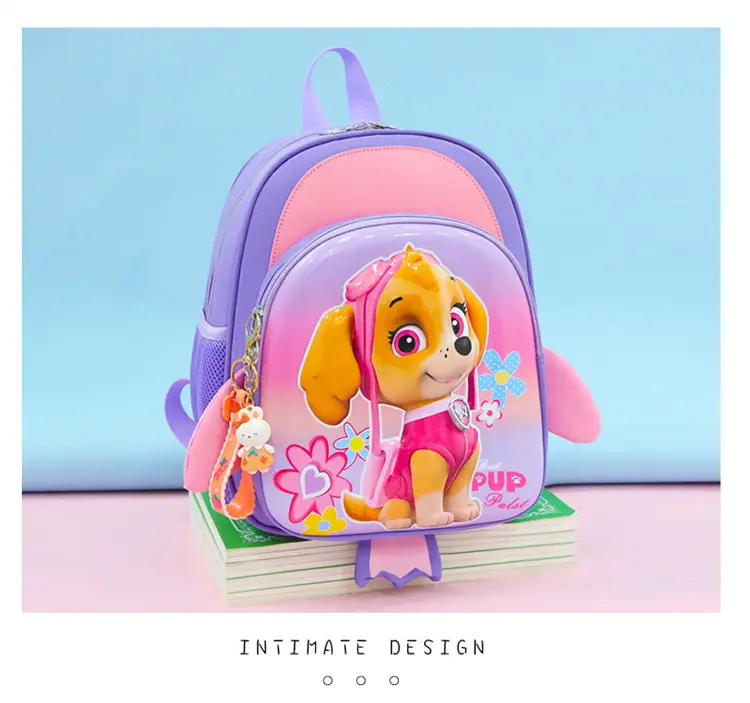 School bag for early age, cartoon backpack, card holder for men and women, 3-6 years — chobi 27