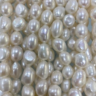 Organic accessory from pearl, accessories, necklace, 8-9mm, DIY — chobi 11