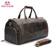 (Wholesale), universal travel bag wet and dry separation, one-shoulder bag one shoulder, genuine leather — chobi 3