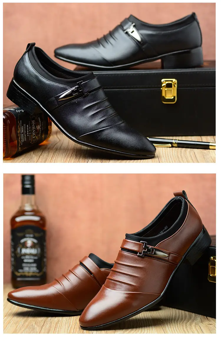 Men's casual footwear for leisure, slip-ons, classic suit jacket, warm shoes, plus size, dropshipping available — chobi 13