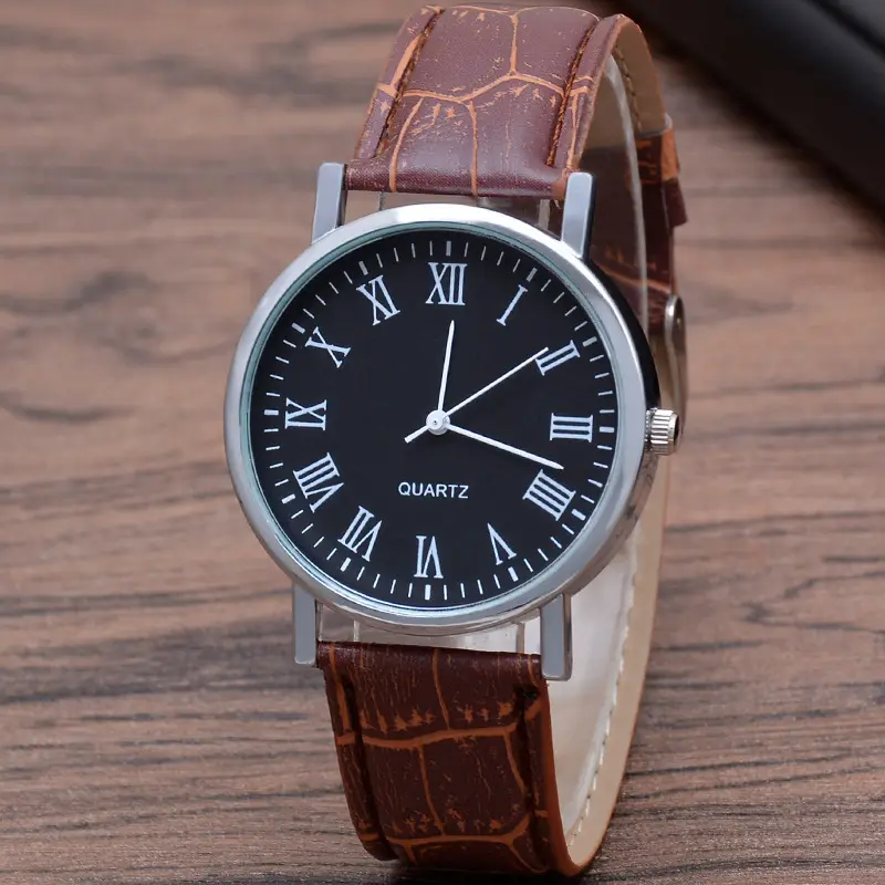 Men's quartz watch, glossy strap — chobi 16