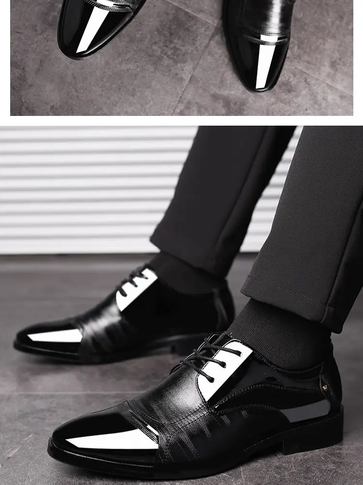 Men's spring classic suit jacket, fashionable wedding shoes, trend of season, plus size, dropshipping available — chobi 21