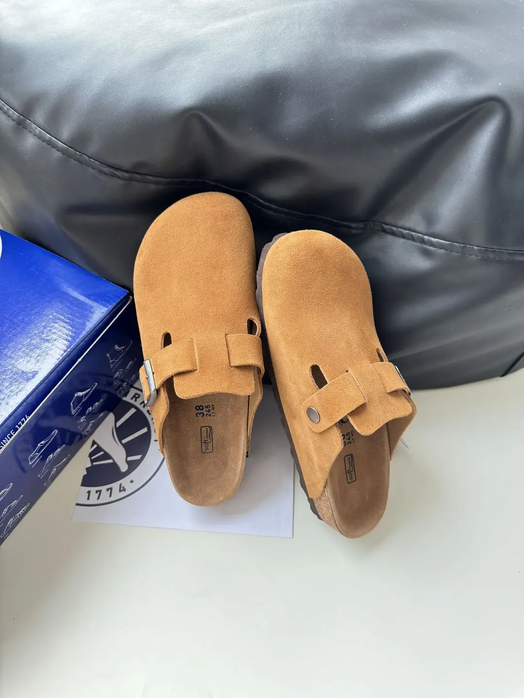 Sandals platform, slippers, suitable for spring and autumn, closed toe, genuine leather, suitable for outdoor wear — chobi 38