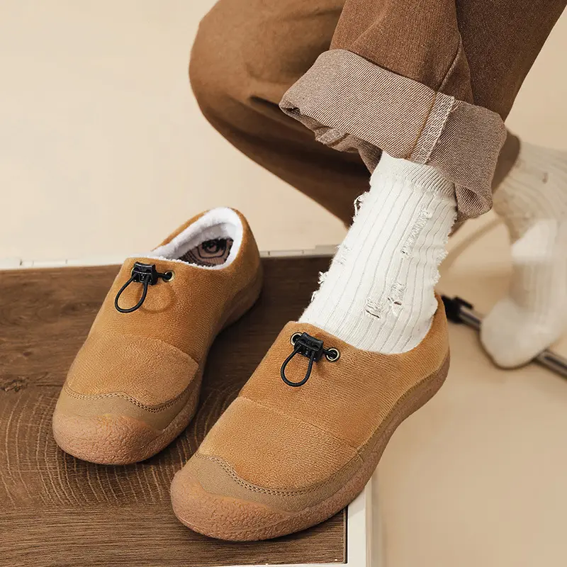 Women's shoes with soft soles and the same style as Cohen's sheep's hoof women's cotton shoes to keep warm and fall and winter new outdoor furry shoes — chobi 17