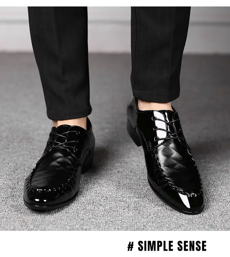 Men's classic suit jacket, casual footwear, universal wedding shoes, plus size, dropshipping available — chobi 23