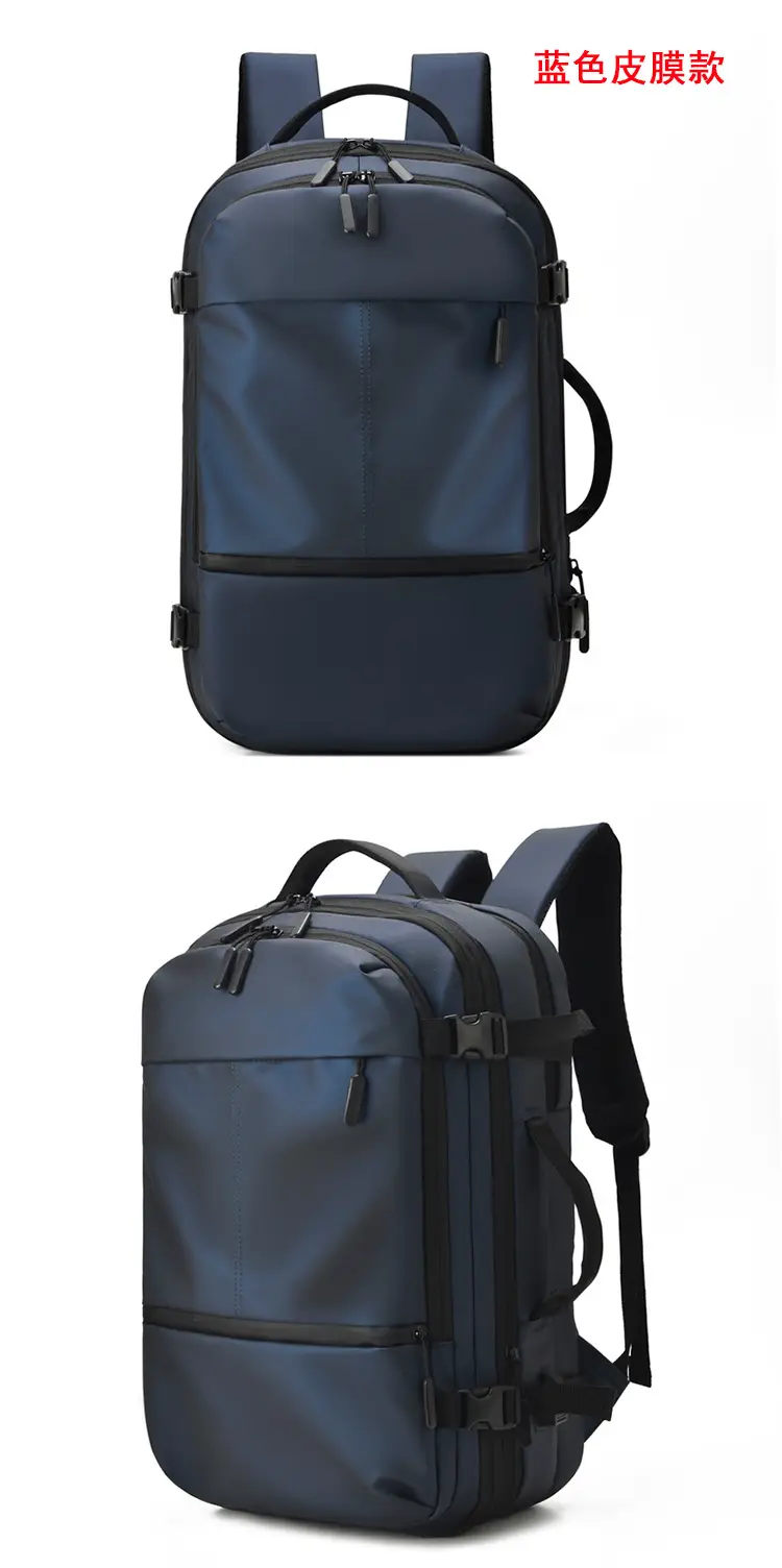 Men's capacious backpack, suitcase for traveling, equipment bag, shoulder bag, laptop, business version, 17 inch — chobi 28