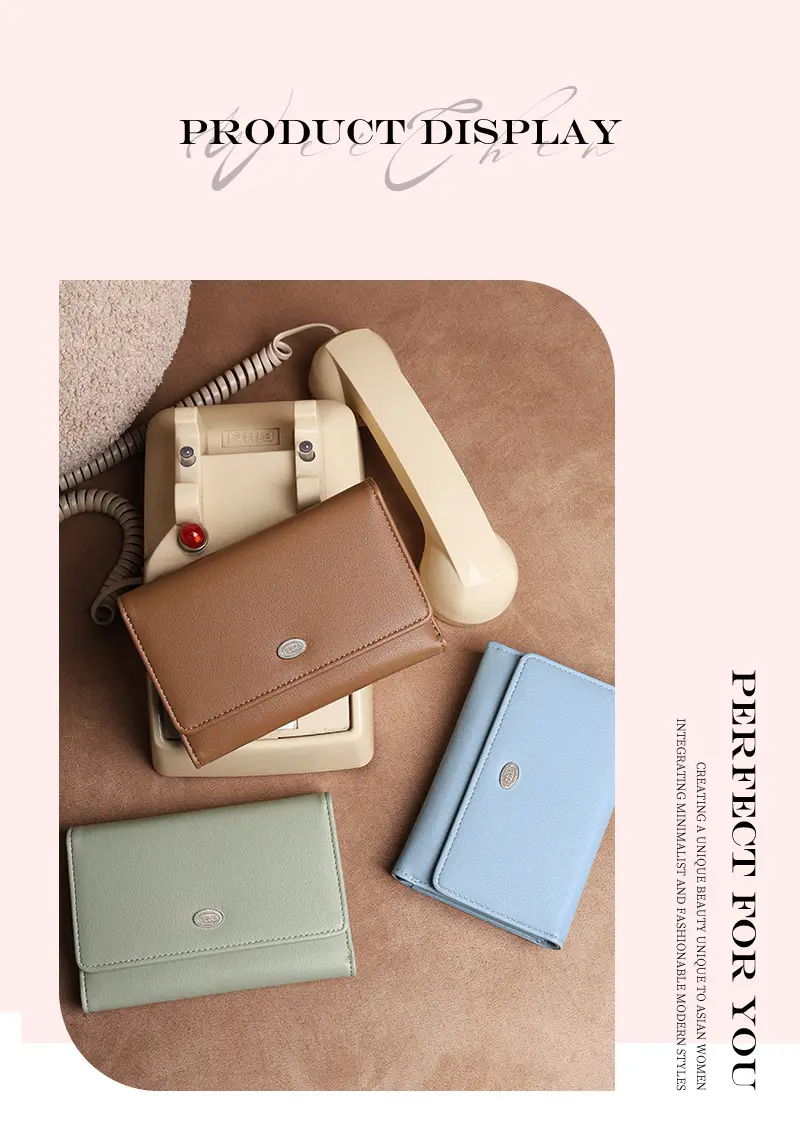 Wallet, long polyurethane capacious shoulder bag with zipper — chobi 15