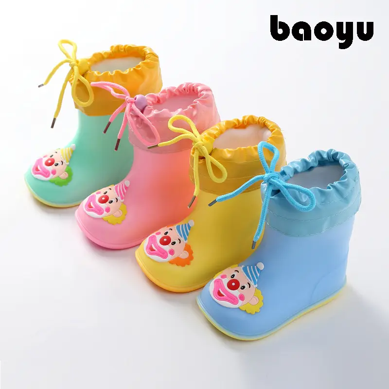 Ploves of dismantling baby rain shoes 1 infant child 3 rain boots men and girls water shoes, children princess cute lightweight shoes — chobi 18
