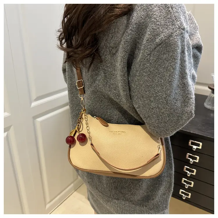 Fashionable trend solid color underarm bag, shoulder bag, one-shoulder bag, purse — chobi 18