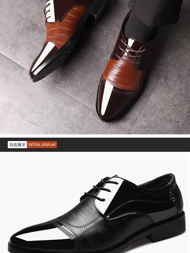 Men's spring classic suit jacket, fashionable wedding shoes, trend of season, plus size, dropshipping available — chobi 26