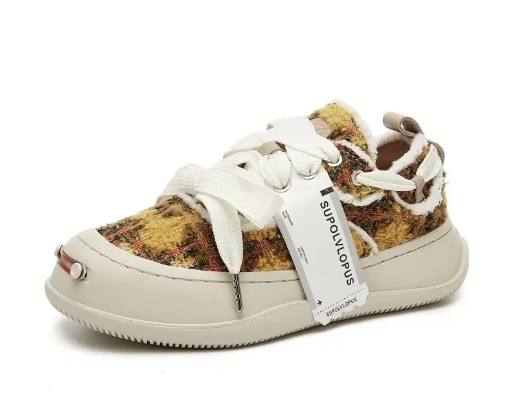 Cloth espadrilles for men and women, demi-season sneakers platform, Collection Year 2026, height increasing — chobi 18