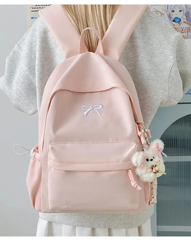 Backpack, Japanese universal capacious fresh shoulder bag, for secondary school — chobi 10