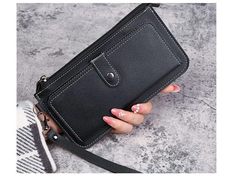 Wallet, shoulder bag, capacious card holder, universal coins, Japanese and Korean — chobi 13