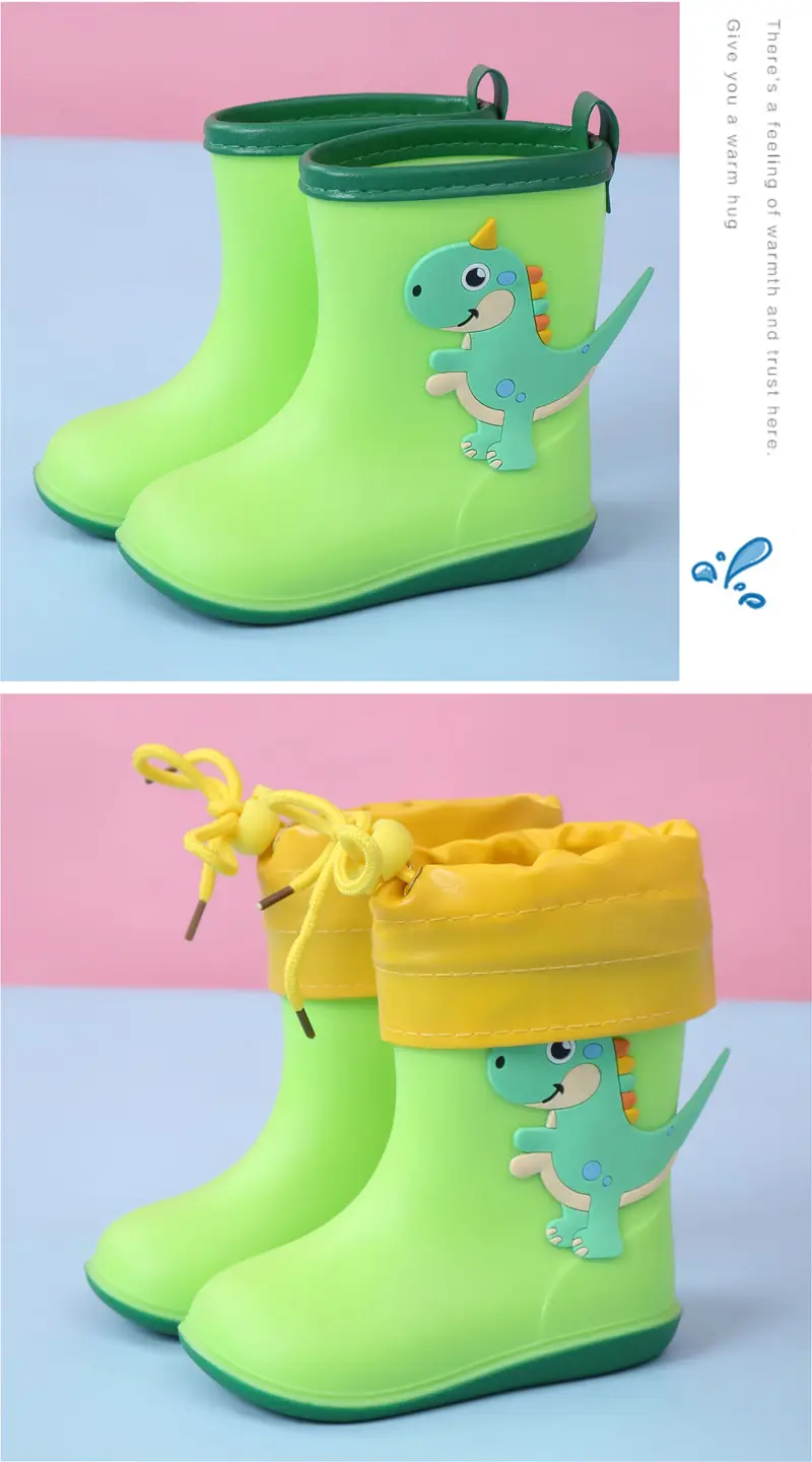 Ploves of dismantling baby rain shoes 1 infant child 3 rain boots men and girls water shoes, children princess cute lightweight shoes — chobi 13