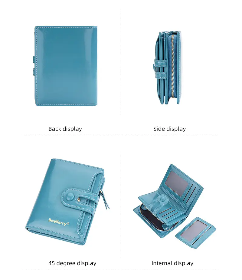 Wallet, shoulder bag, short brand card holder, high-quality style — chobi 18