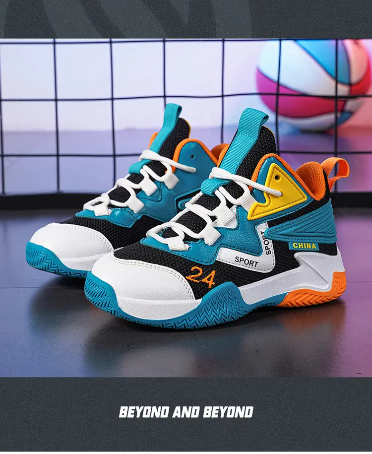 Basketball uniform for boys, autumn children's breathable non-slip sneakers for training — chobi 22