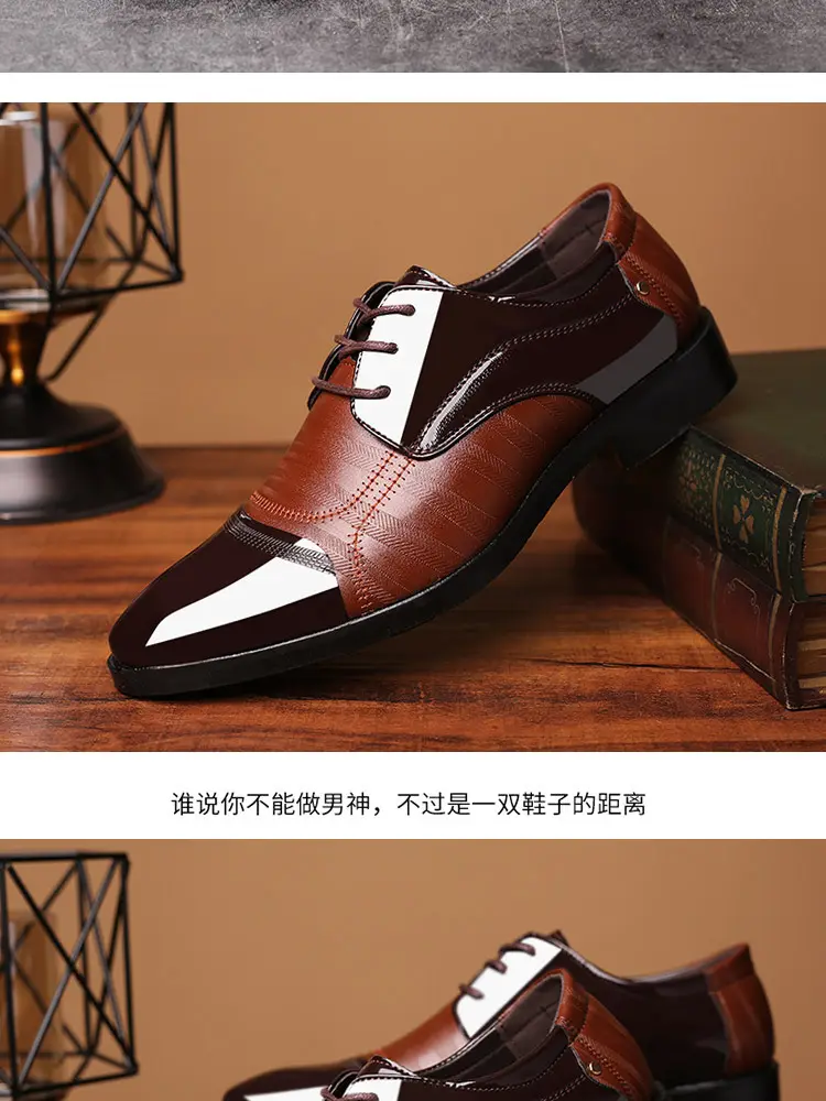 Men's spring classic suit jacket, fashionable wedding shoes, trend of season, plus size, dropshipping available — chobi 22