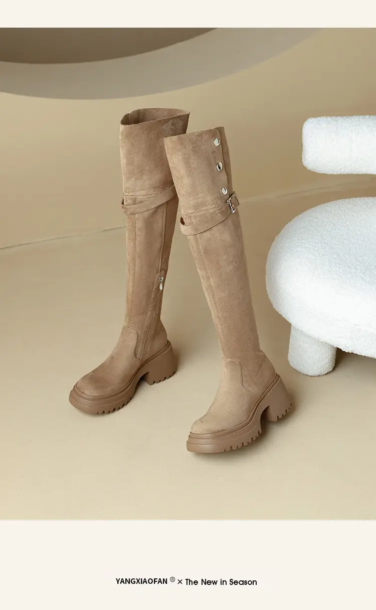 High boots platform heels, can be worn in two ways, ideal for wide feet, height increasing, extra wide fit, plus size — chobi 24
