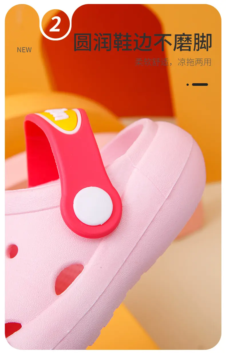 Children's non-slip cartoon summer Crocs-style slippers, mule for boys, sandals — chobi 6