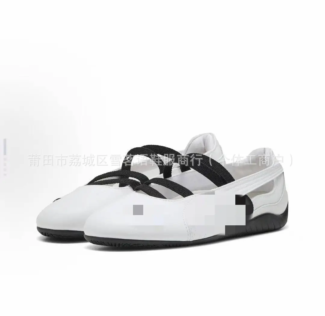 PM Park Chae Young Rose's racing ballet shoes, dance shoes, retro low-top women's shoes, versatile casual thin-soled shoes — chobi 19