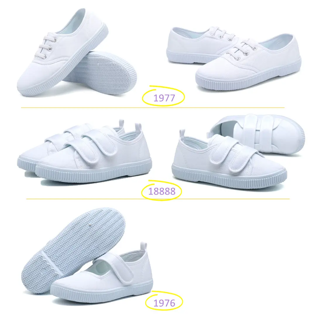 (Wholesale), children's white sneakers for boys, espadrilles with velcro for students for early age — chobi 17