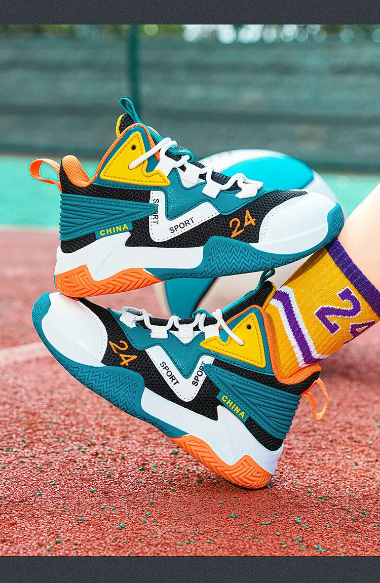 Basketball uniform for boys, autumn children's breathable non-slip sneakers for training — chobi 20