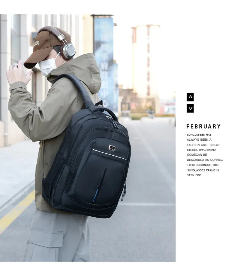 (Cross-border trading), casual backpack, laptop, travel bag, simple and elegant design, business version — chobi 16