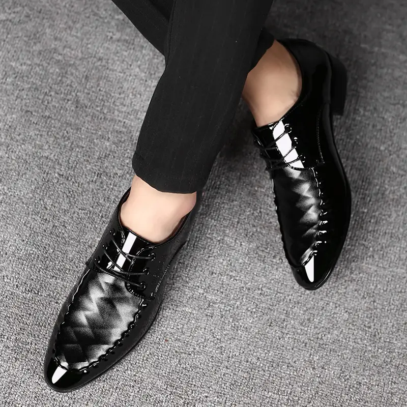 Men's classic suit jacket, casual footwear, universal wedding shoes, plus size, dropshipping available — chobi 27