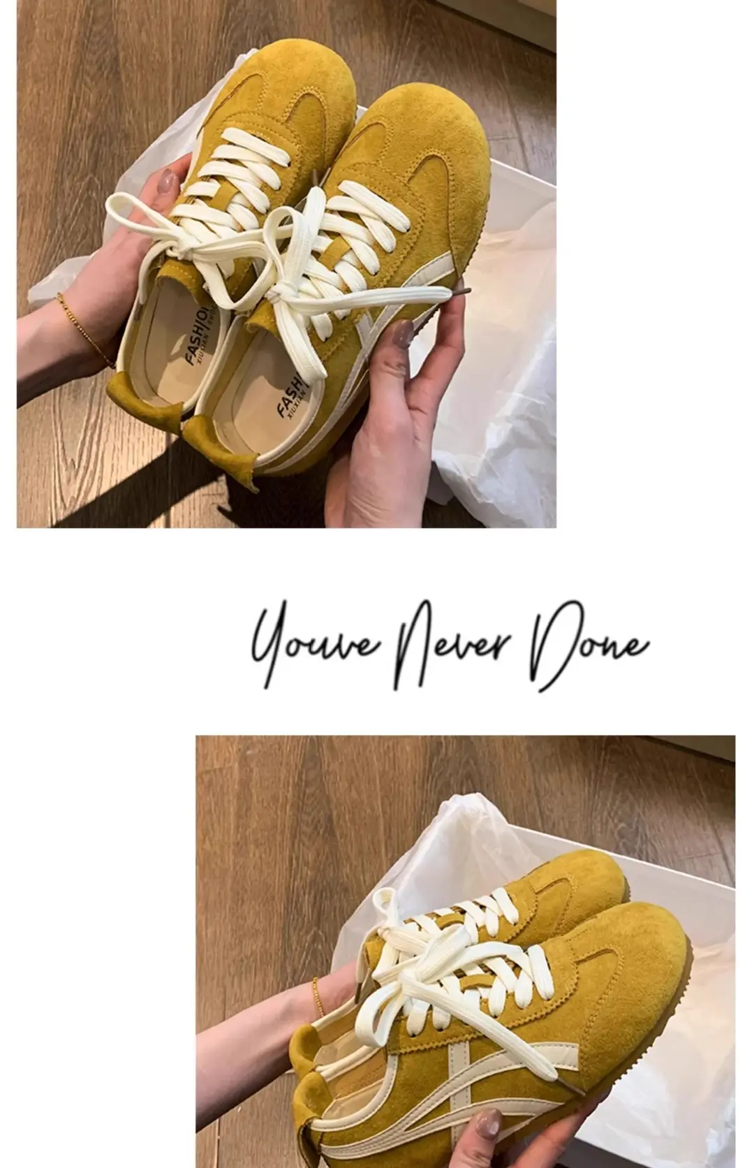 Retro summer GAT shoes, universal sports casual footwear flat for leisure, women's style, Collection Year 2025 — chobi 36