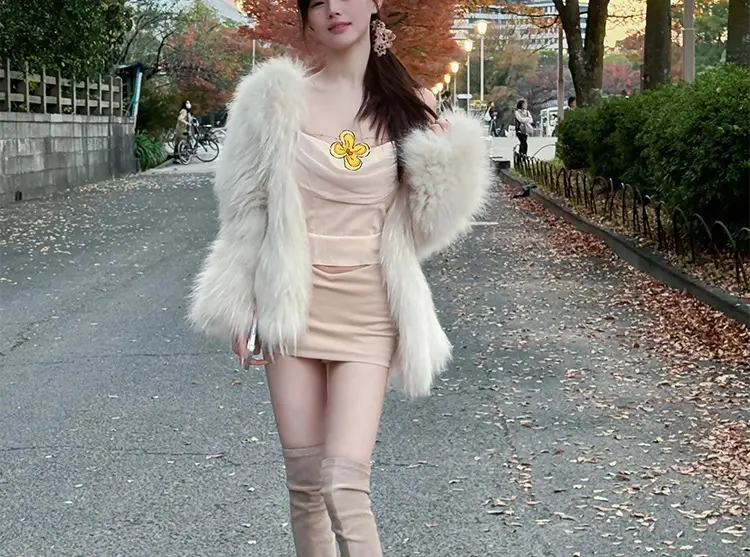 Demi-season suede elastic fashionable high boots heels, Collection Year 2025 — chobi 2