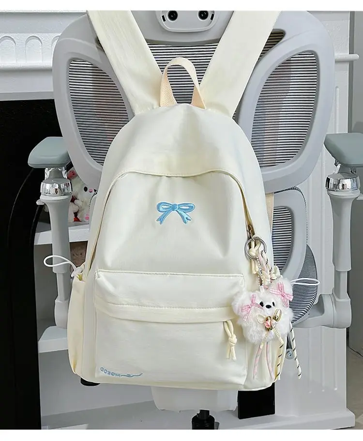 Backpack, Japanese universal capacious fresh shoulder bag, for secondary school — chobi 39