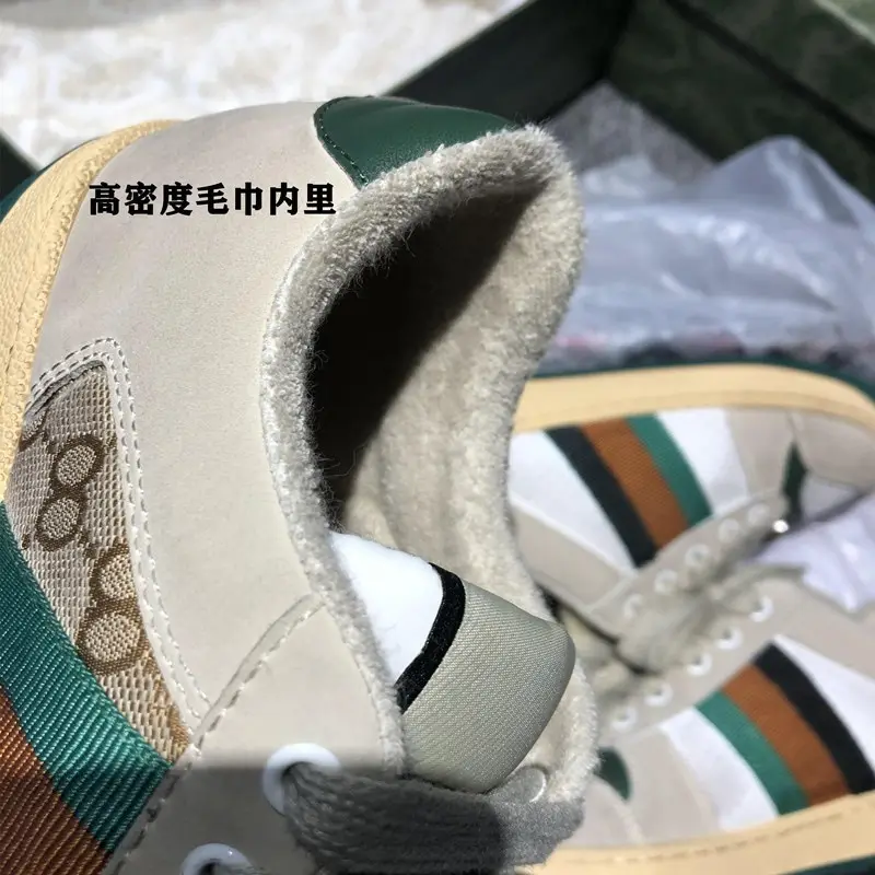 Pure original high version G family dirty shoes old flower green old retro small dirty shoes men's and women's sports flat shoes batch round head — chobi 6