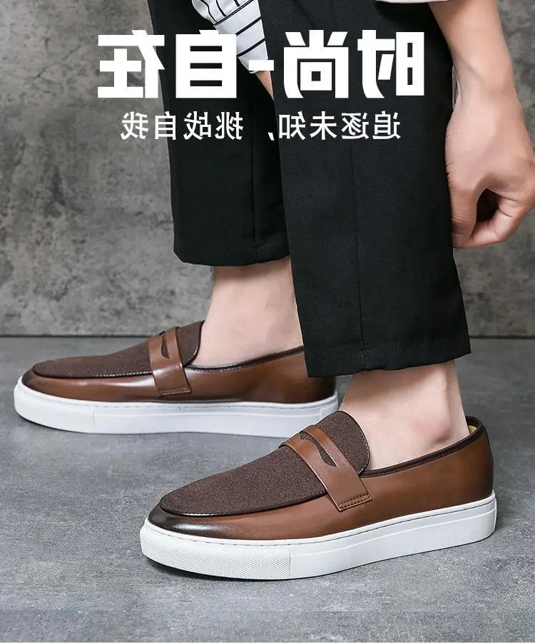 (Wholesale), men's summer shoes English style, breathable universal casual loafers, British style, 2024 years — chobi 1