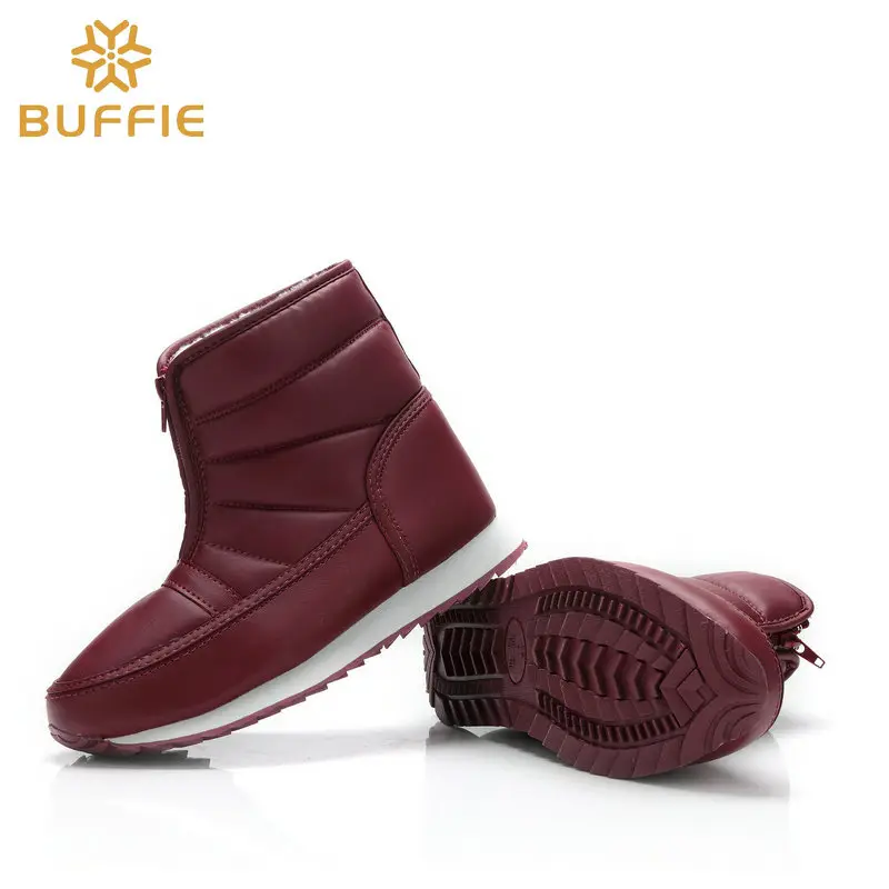 Warm home cotton shoes for the elderly in winter, warm for middle-aged and young people, short-tube zippers for men and women, easy to put on and take — chobi 18