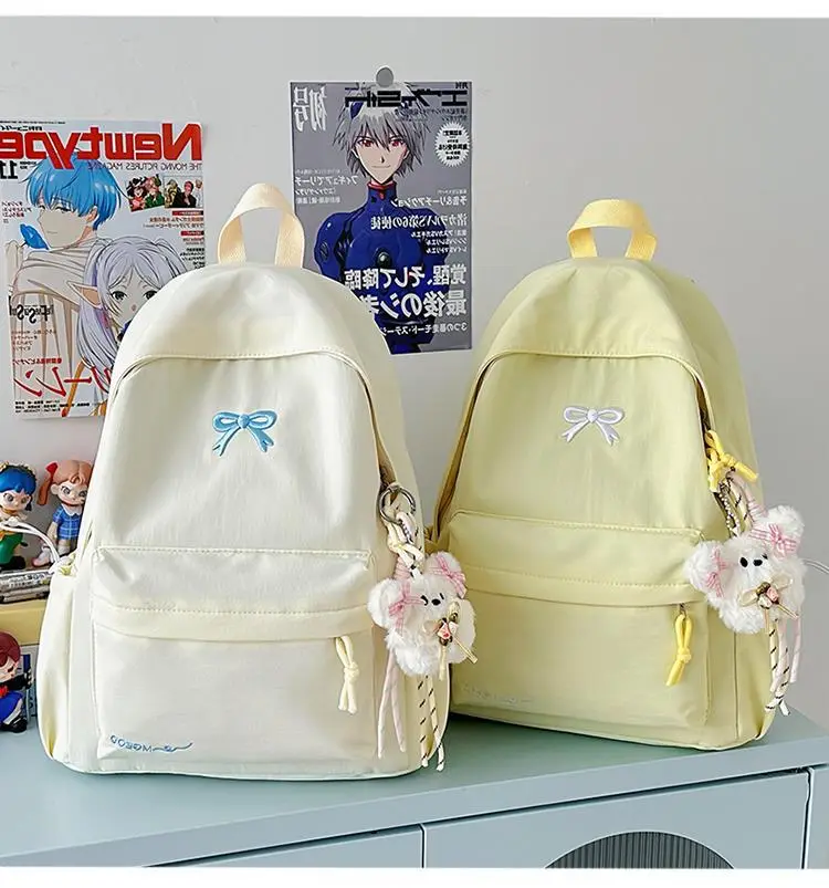 Backpack, Japanese universal capacious fresh shoulder bag, for secondary school — chobi 36