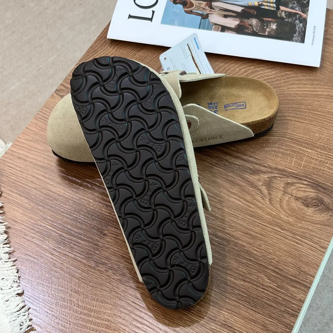 (Cross-border trading), leather mule platform, Birkenstock Boston style shoes for men and women — chobi 16