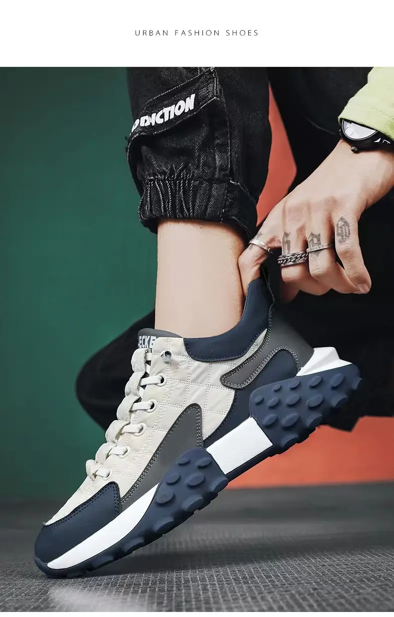 (Cross-border trading), casual non-slip wear-resistant sports comfortable running sneakers, plus size — chobi 15