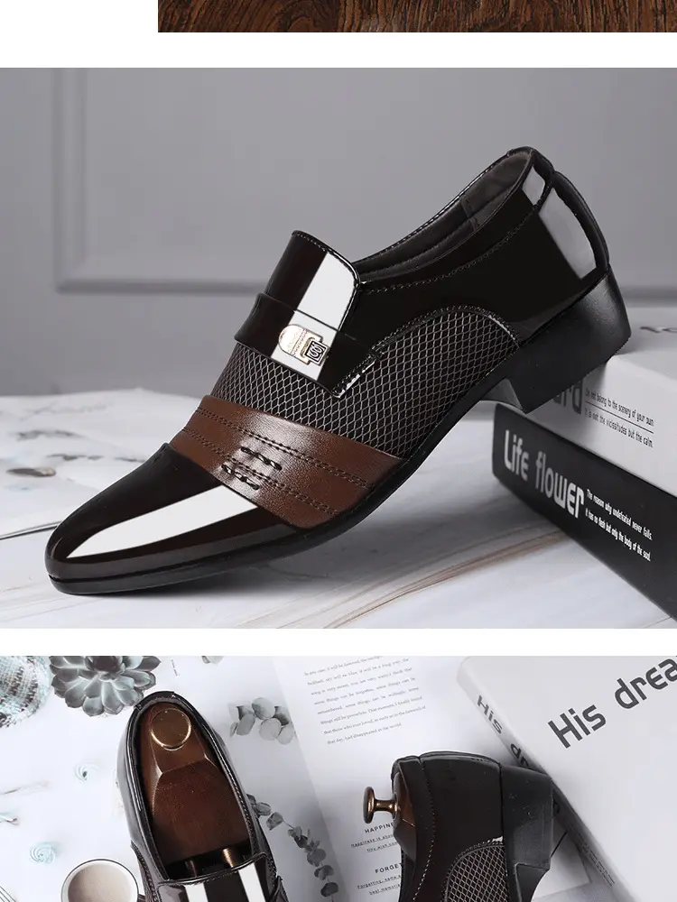 Men's casual footwear, classic suit jacket, universal wedding shoes, 2021 collection, plus size, dropshipping available — chobi 19