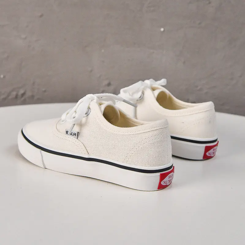 Children's cloth espadrilles, comfortable footwear for men and women, white sneakers, spring 2024 collection, for teenagers, Korean style, family styl — chobi 20