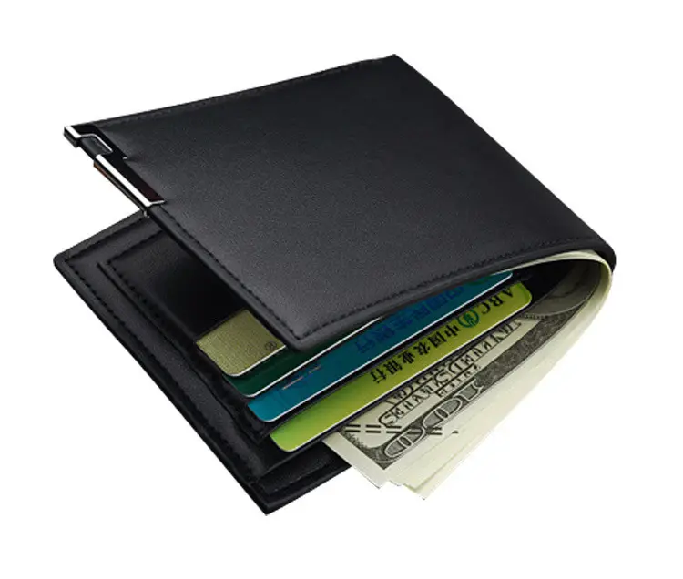 Wallet for men and women, polyurethane short card holder — chobi 12